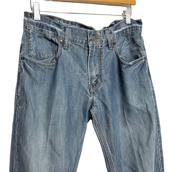Levis 514 Slim Straight Fit Jeans Mens Light Silver Wash Denim Size 32x34 - Picture 5 of 13